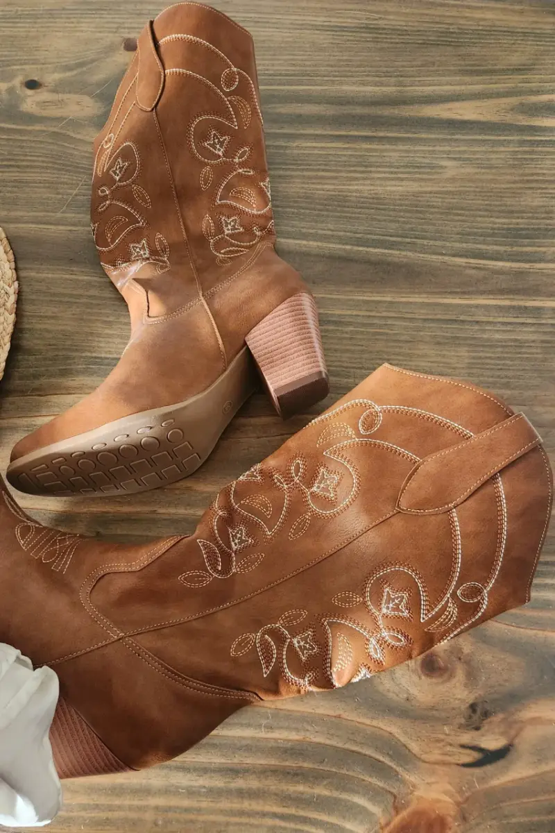 Botas vaqueras marrones - 4
