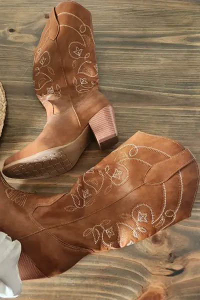 Botas vaqueras marrones - miniatura 4