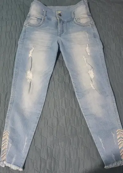 Jeans azules para mujer - miniatura 4
