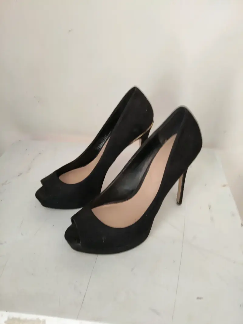Zapatos negros de tacón alto, 37 orma pequeña - 4