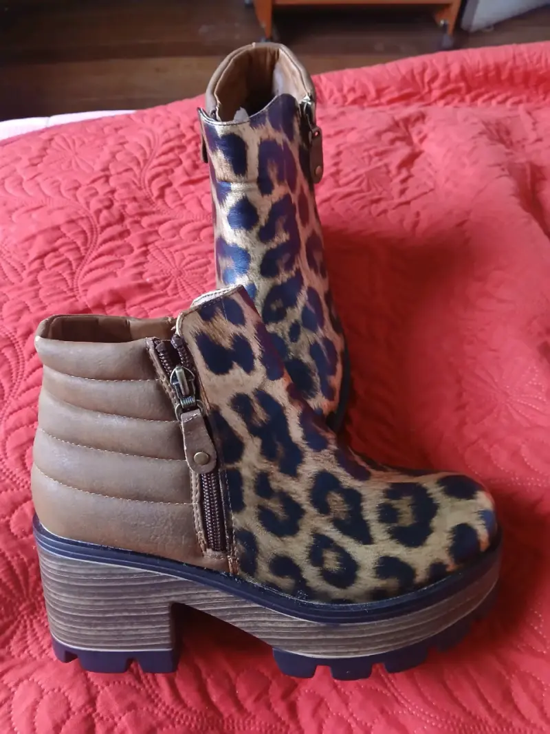 Botines animal print - 3