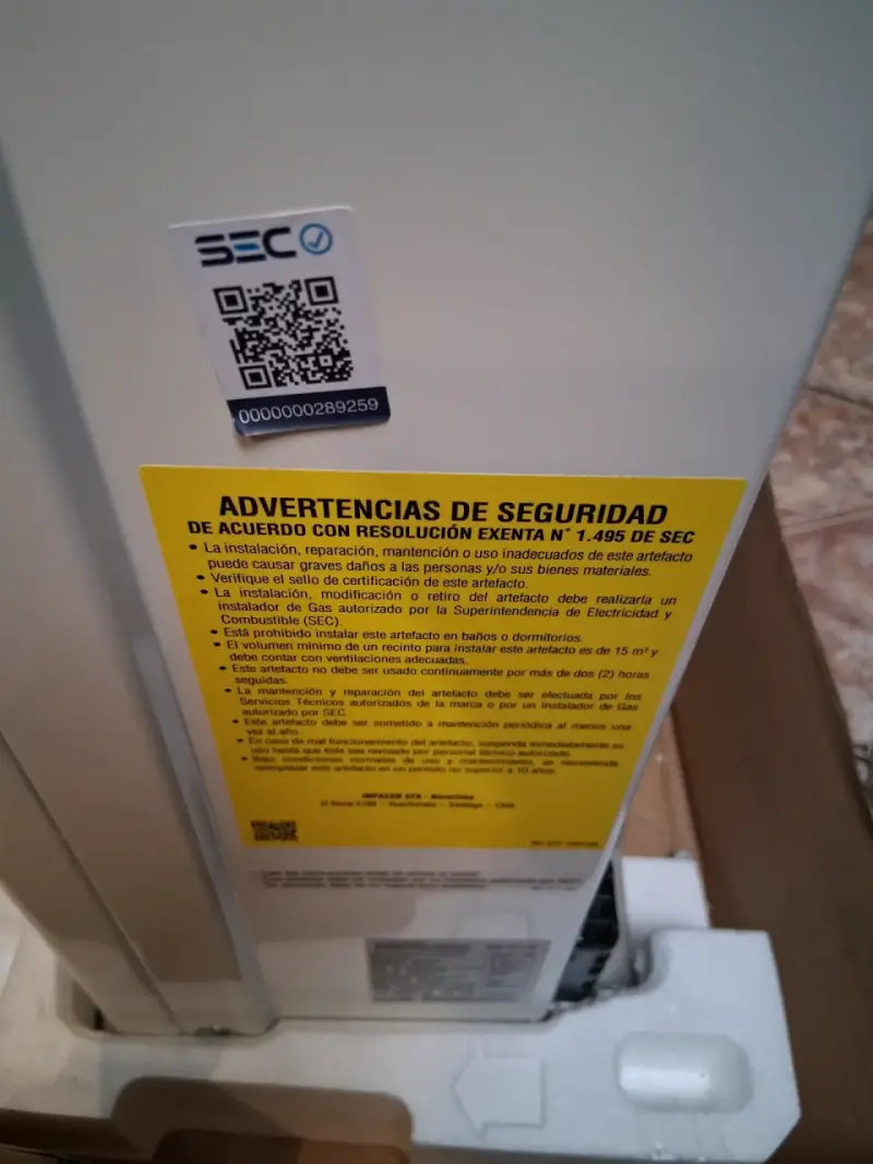 Calefactor a gas Rinnai nuevo - 5