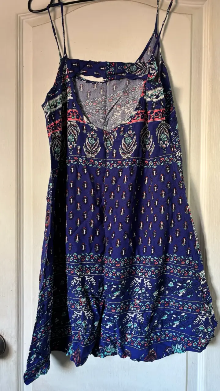 Vestido estampado floral azul - 2