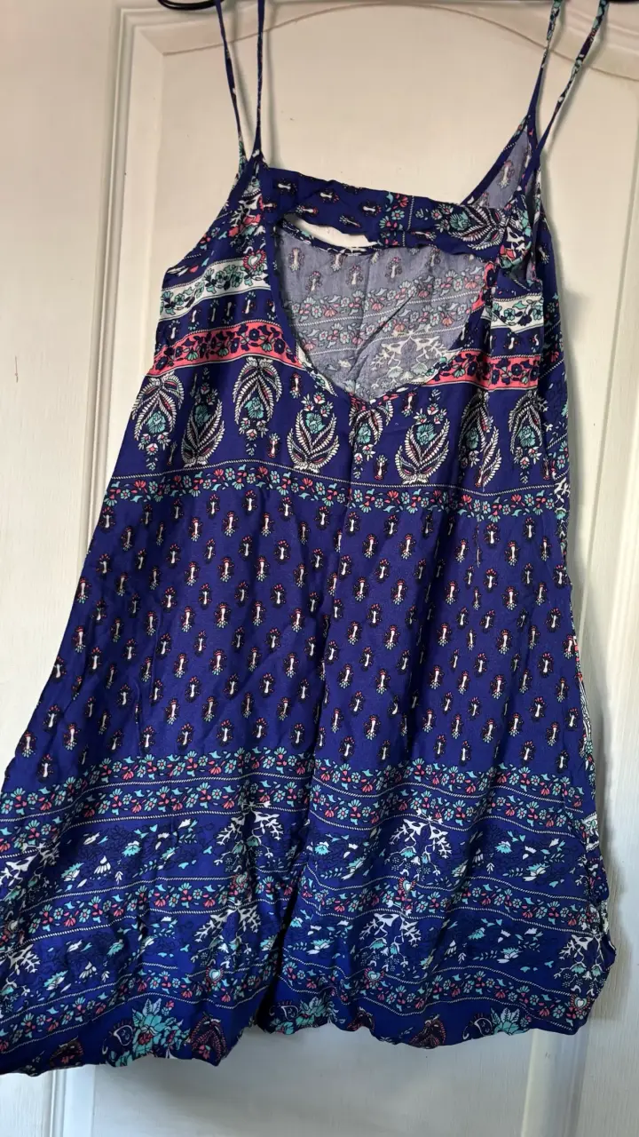 Vestido estampado floral azul - 3