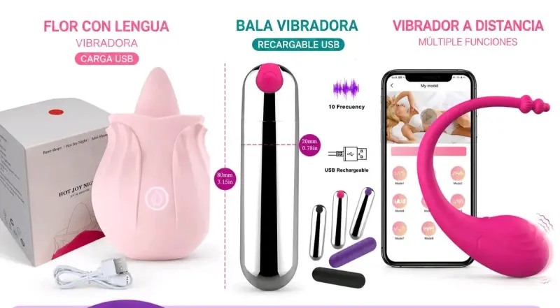 Set de vibradores USB