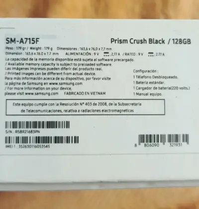 Samsung SM-A715F Prism Crush Black 128GB - miniatura 1