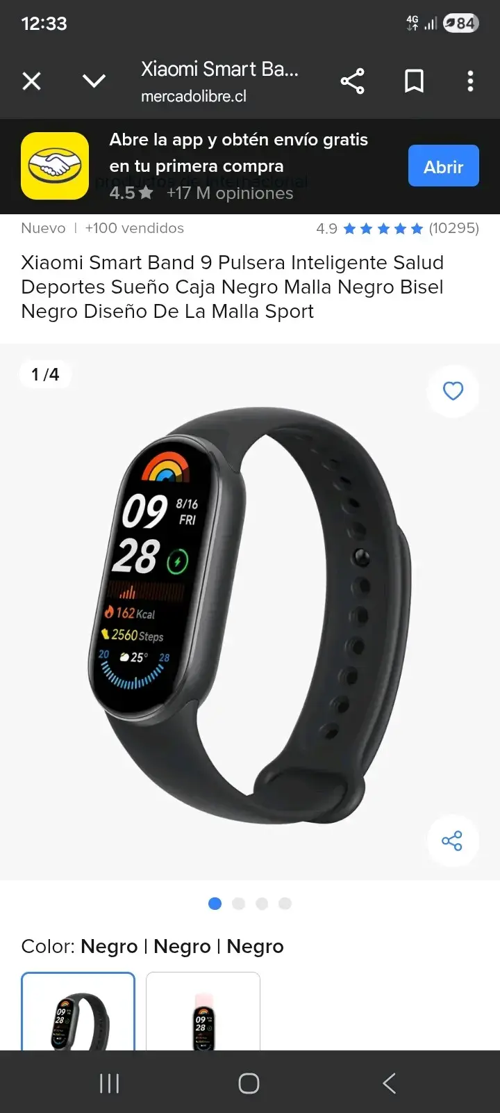 Smartband Xiaomi Negra - 1
