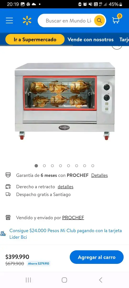 Horno rostizador ProChef - 2