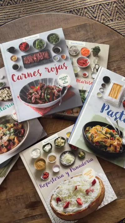 Set de libros de cocina variados - miniatura 2