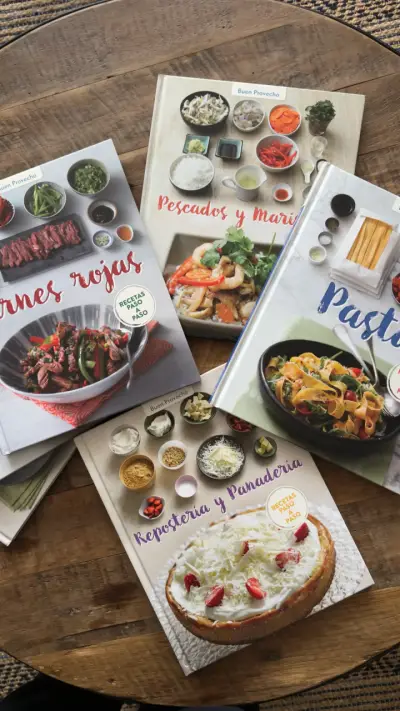 Set de libros de cocina variados - miniatura 3