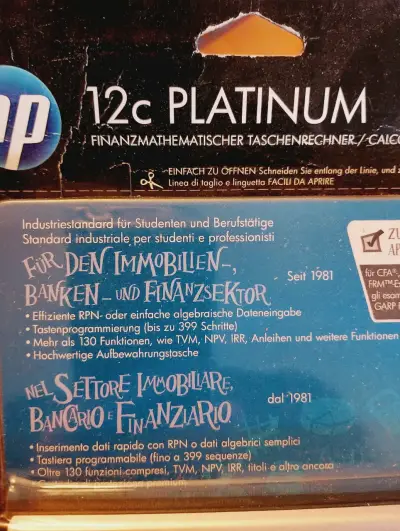 Calculadora HP 12c Platinum - miniatura 1
