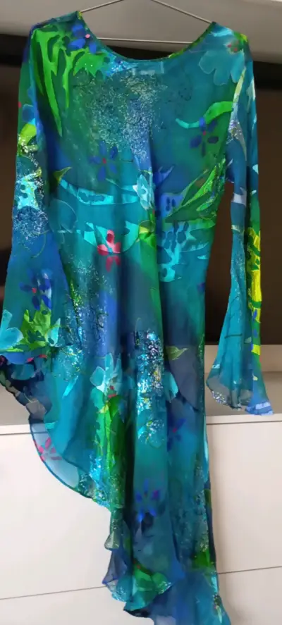 Vestido largo estampado floral - miniatura 1