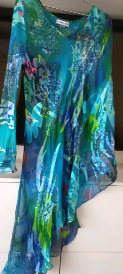 Vestido largo estampado floral - miniatura 3