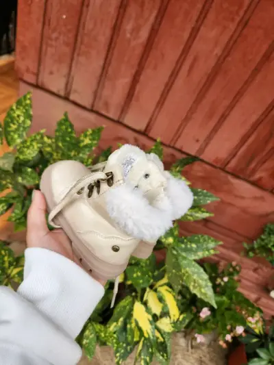 Botines de bebé color beige - miniatura 3