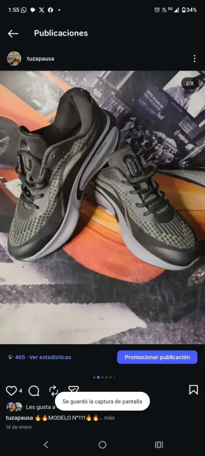 Zapatillas deportivas Nike negras - miniatura 2