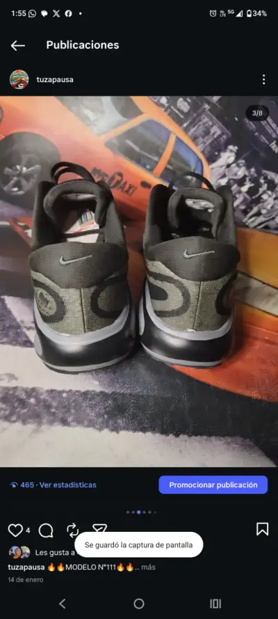Zapatillas deportivas Nike negras - miniatura 3