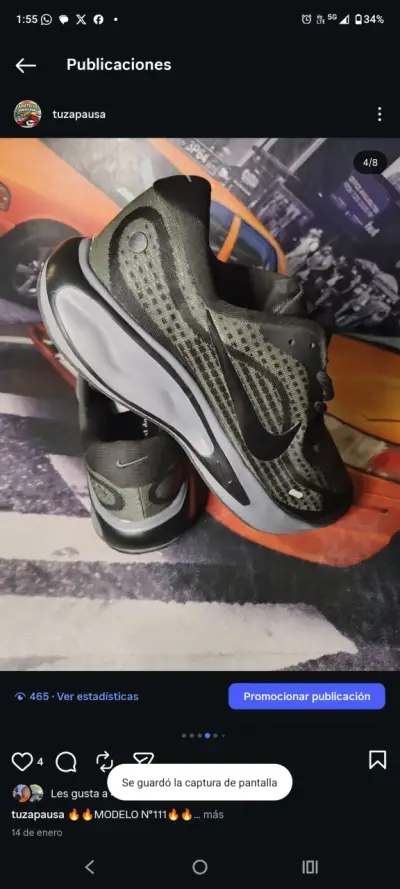 Zapatillas deportivas Nike negras - miniatura 4