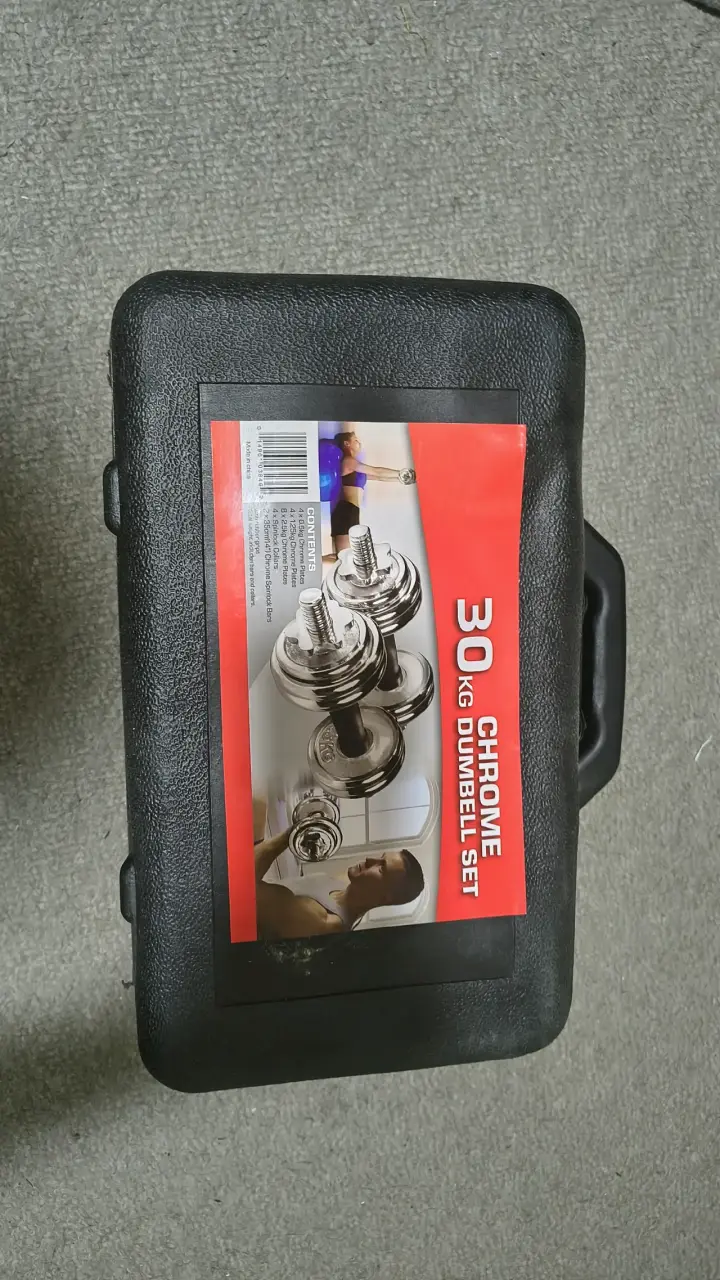 Set de pesas cromadas 30 kg - 3
