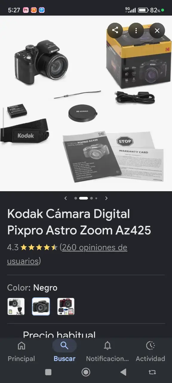 Kodak Cámara Digital Pixpro AZ425 Negra - 2