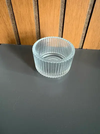 Portavela, vidrio incoloro, 3.5 cm - miniatura 1