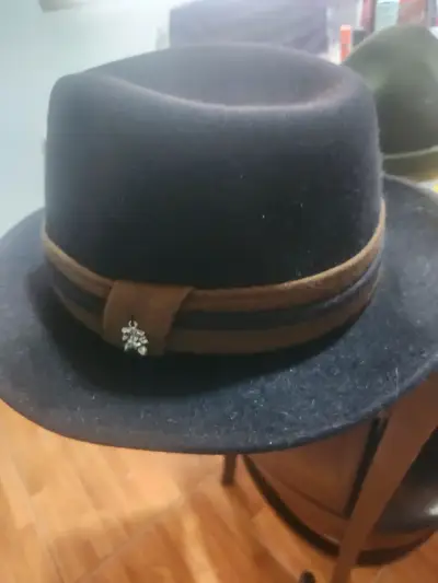 Sombrero de fieltro negro - miniatura 2