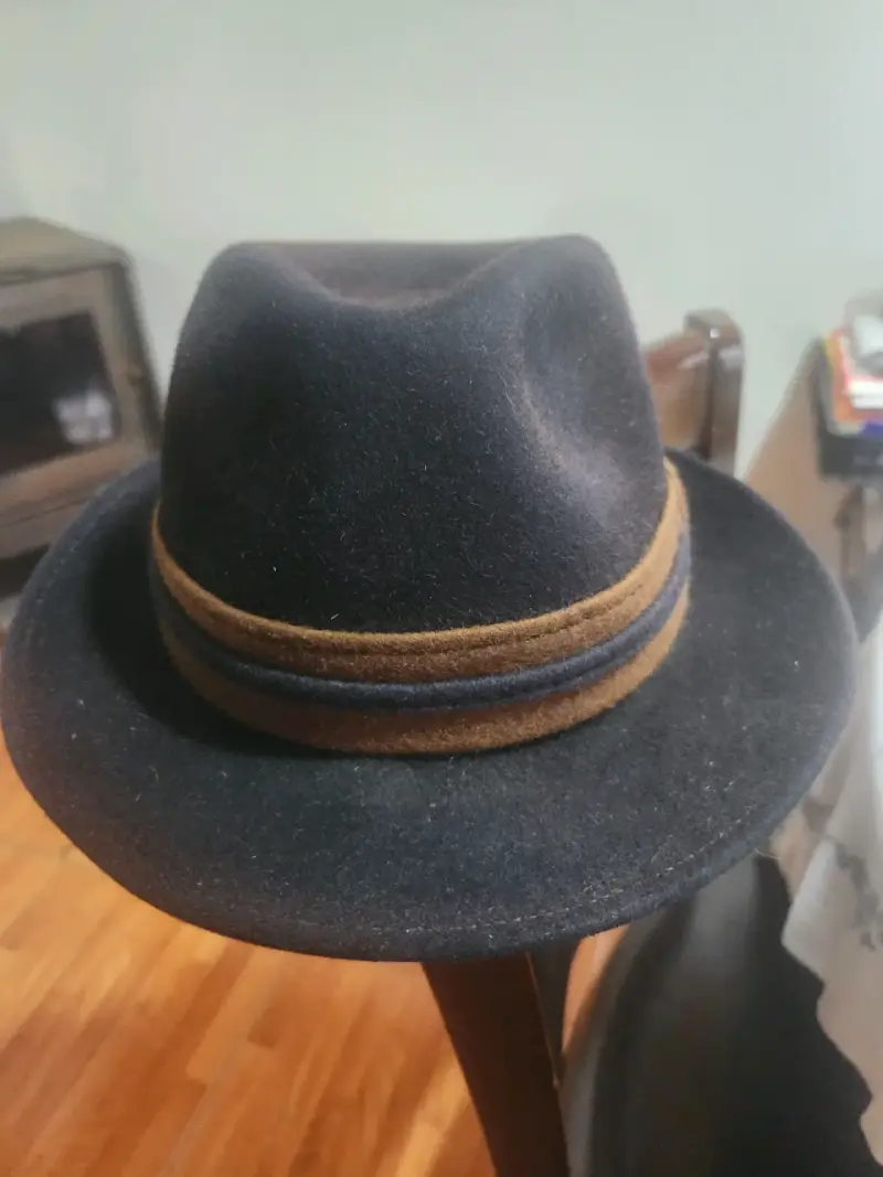 Sombrero de fieltro negro - 3