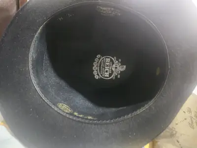 Sombrero de fieltro negro - miniatura 6