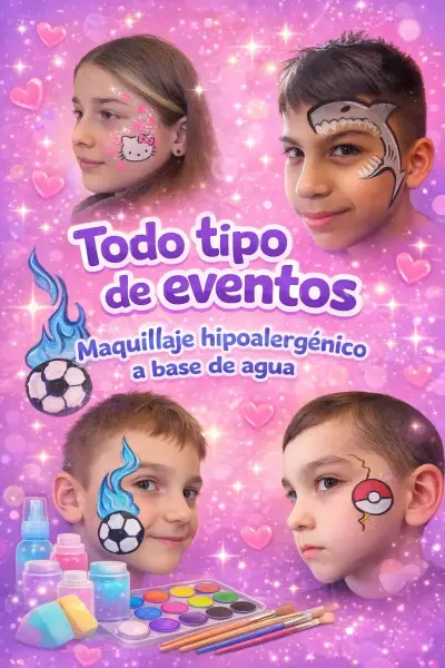 Maquillaje hipoalergénico pinta caritas - miniatura 1