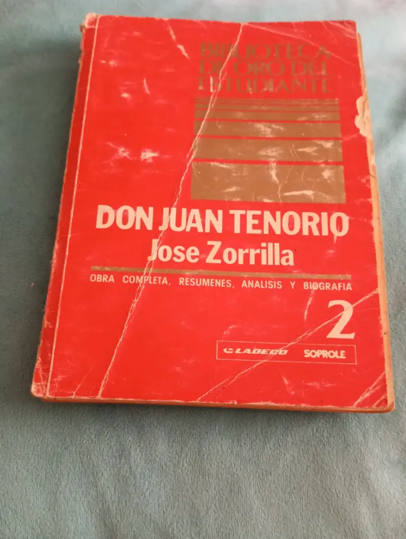 Libro Don Juan Tenorio - José Zorrilla - 1