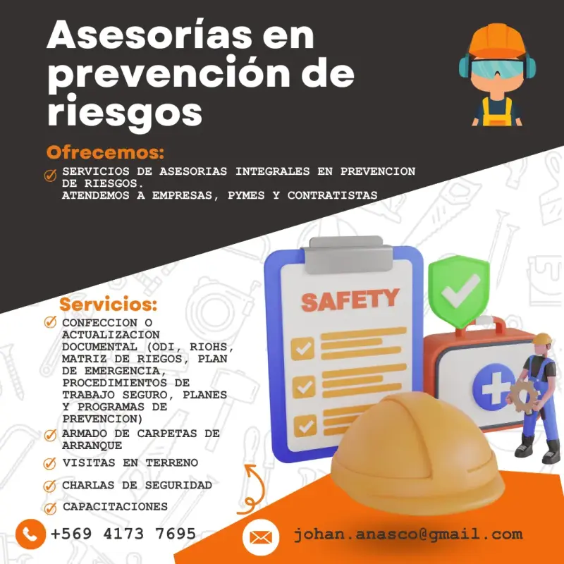 Asesorías en prevención de riesgos