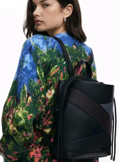 Mochila negra Desigual - miniatura 2