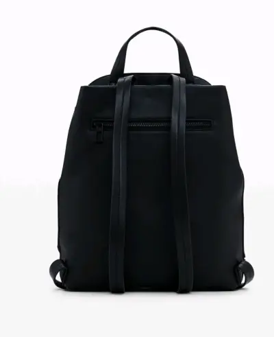 Mochila negra Desigual - miniatura 4