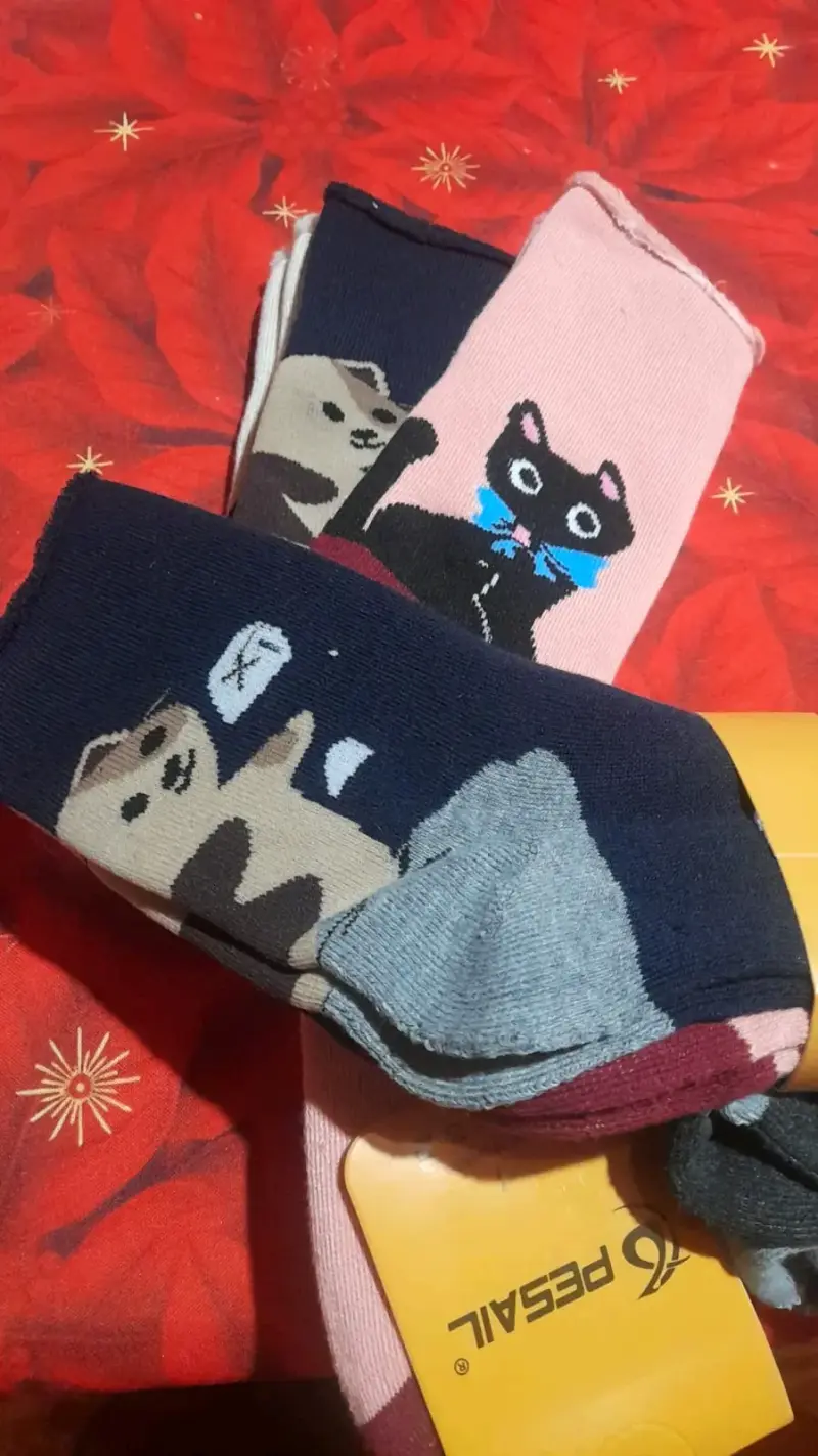 Calcetas de mujer y hombre, calzas tipo panty - 1
