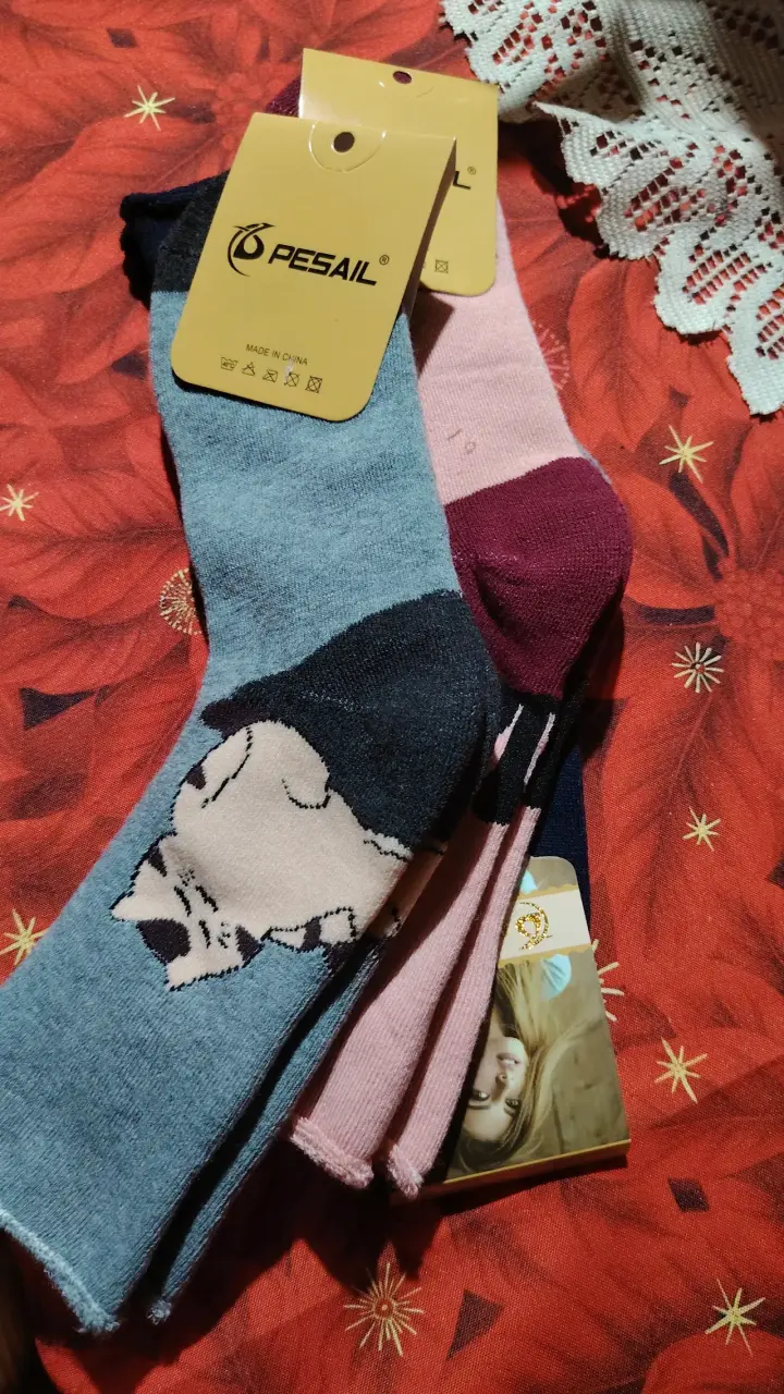 Calcetas de mujer y hombre, calzas tipo panty - 2