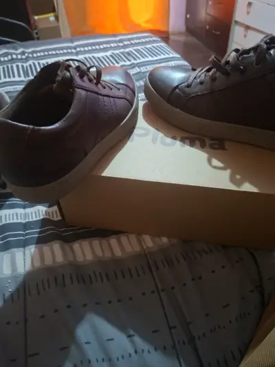 Zapatillas marrones de cuero - miniatura 1