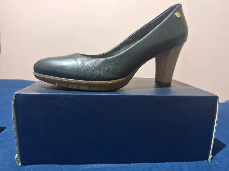 Zapatos de tacón negros, GACEL de CUERO 100% - 2