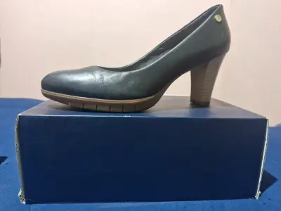 Zapatos de tacón negros, GACEL de CUERO 100% - miniatura 2