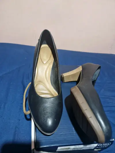 Zapatos de tacón negros, GACEL de CUERO 100% - miniatura 3