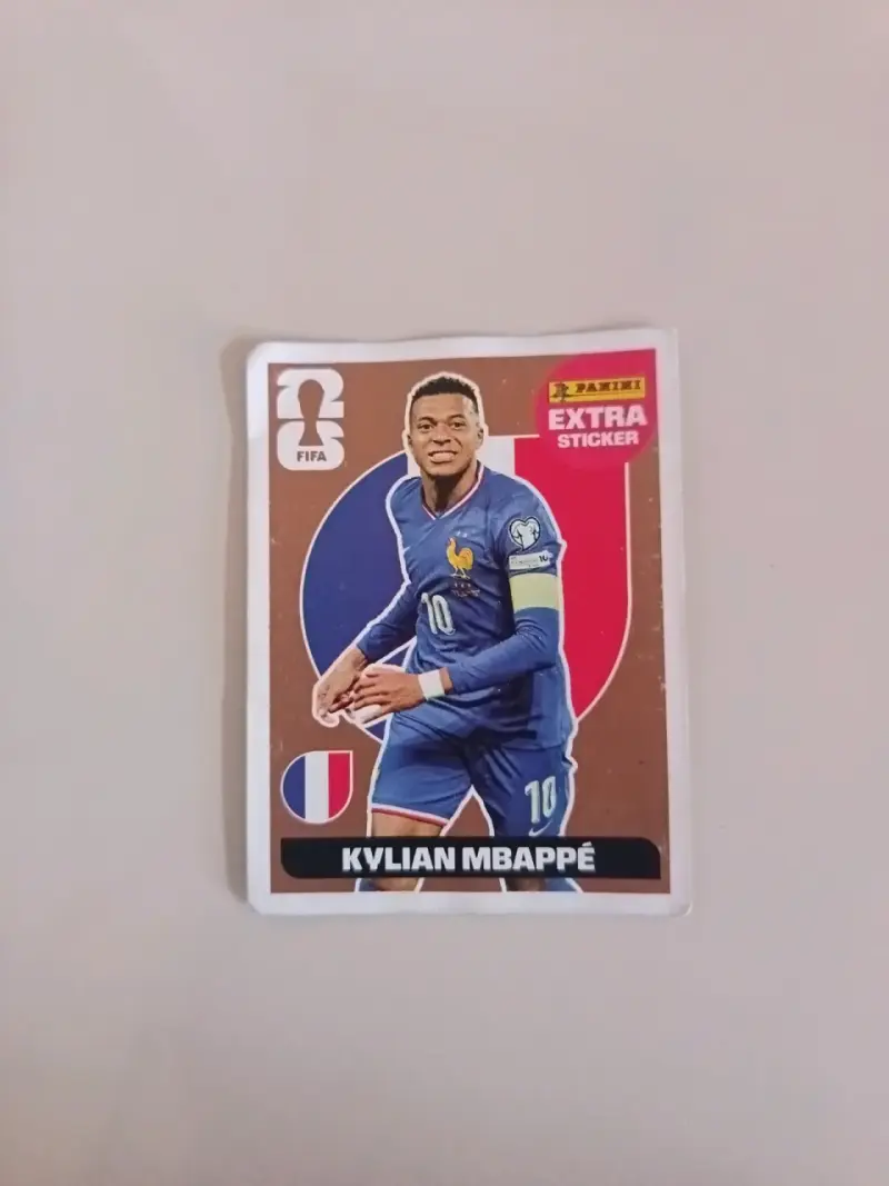 Lámina Panini Kylian Mbappé Bronce Mundial 2026