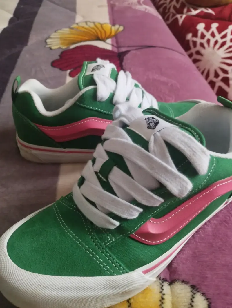 Zapatillas verdes y rosadas vans junior 35 - 1