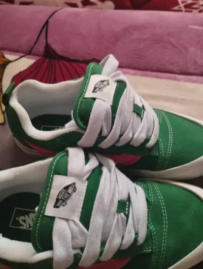 Zapatillas verdes y rosadas vans junior 35 - miniatura 3