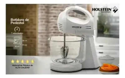 Batidora eléctrica Holstein blanca - miniatura 2