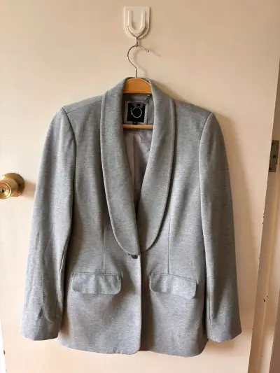 Blazer gris elegante - miniatura 1