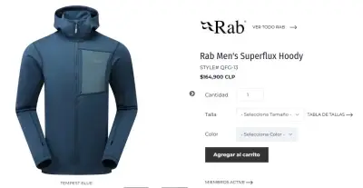 Polerón azul Rab Superflux - miniatura 1