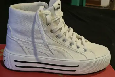 Zapatilla alta blanca Puma - miniatura 2