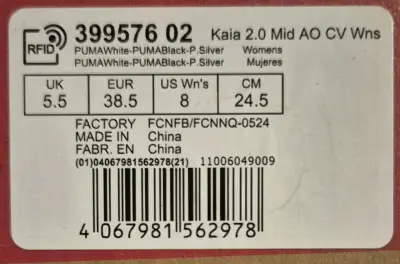 Zapatilla alta blanca Puma - miniatura 3