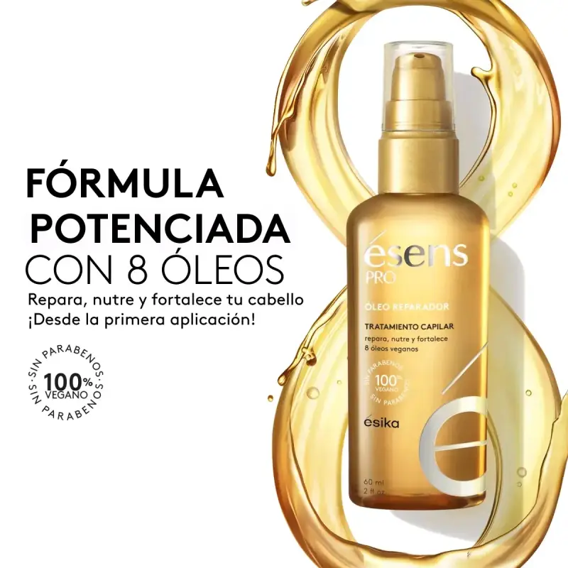 Óleo reparador para cabello