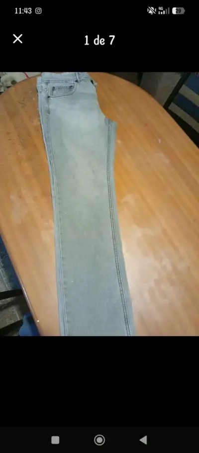 Jeans gris claro Hombre - miniatura 1