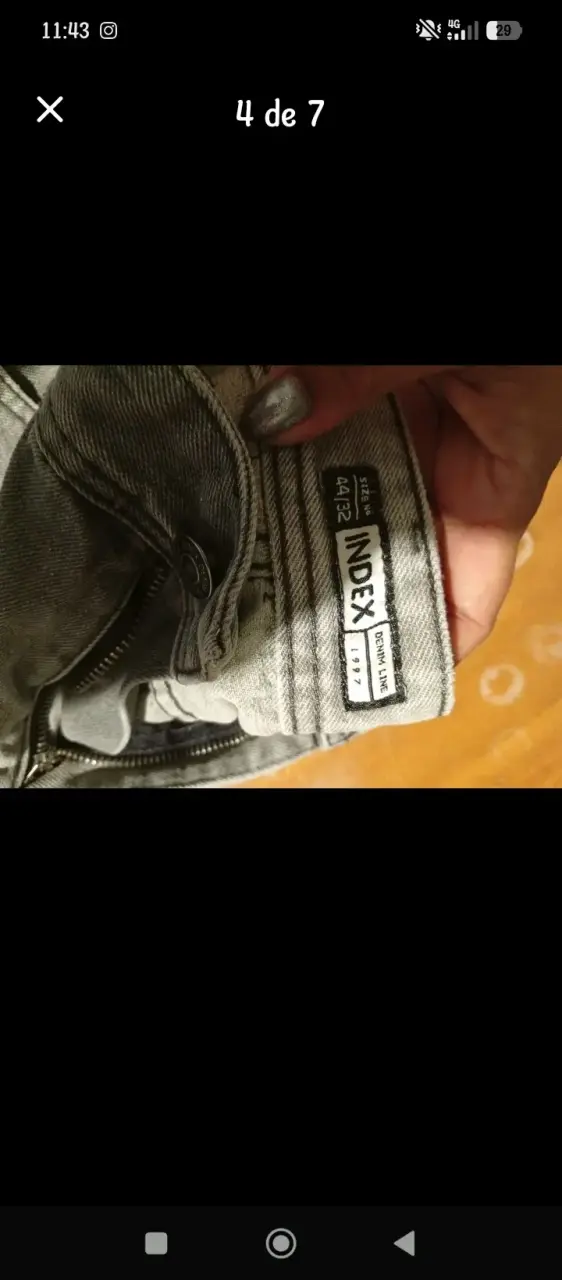 Jeans gris claro Hombre - 4