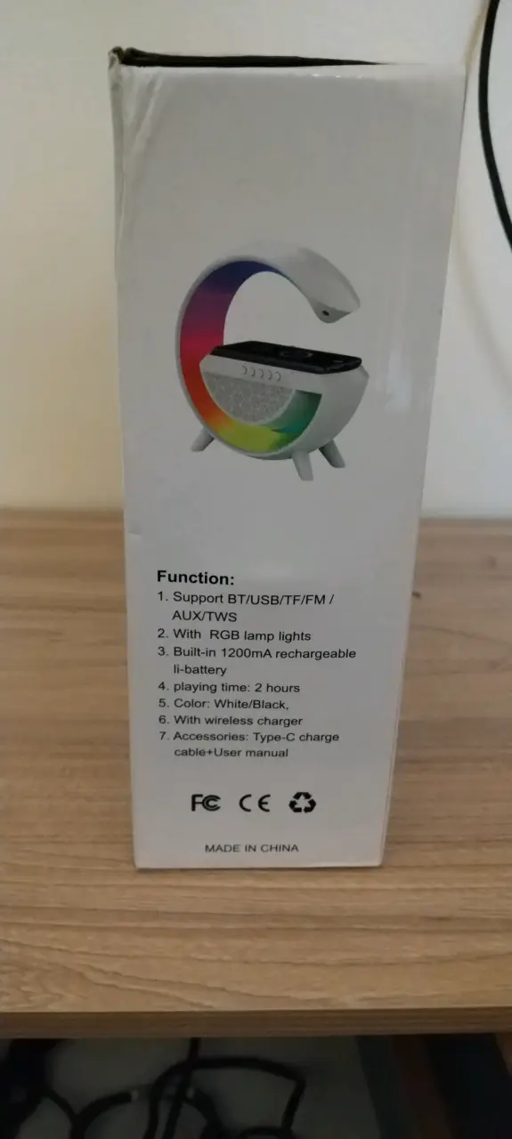 Lámpara Parlante RGB + Carga Inalámbrica (Nuevo) - 4